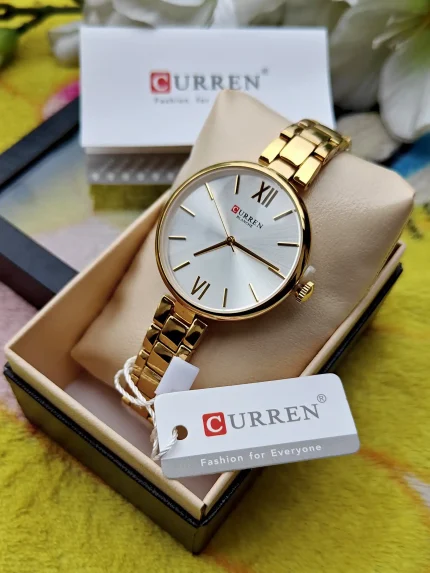CURREN 9017 Women Watches Luxury Brand White Dial