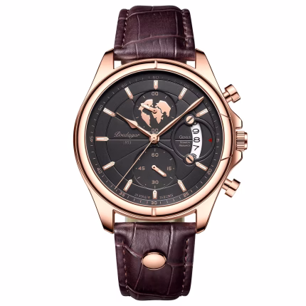 Poedagar 802 L - Black Brown Watch